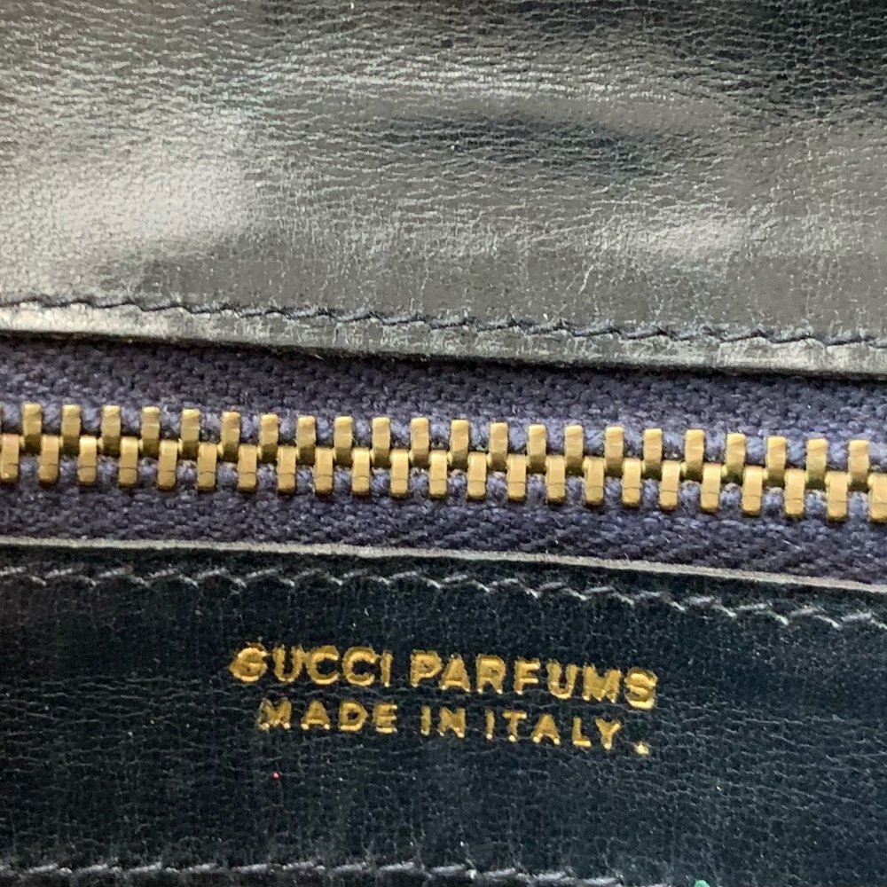 Vintage Gucci GG monogram Navy Sherry Line Wallet - Picture 4 of 12